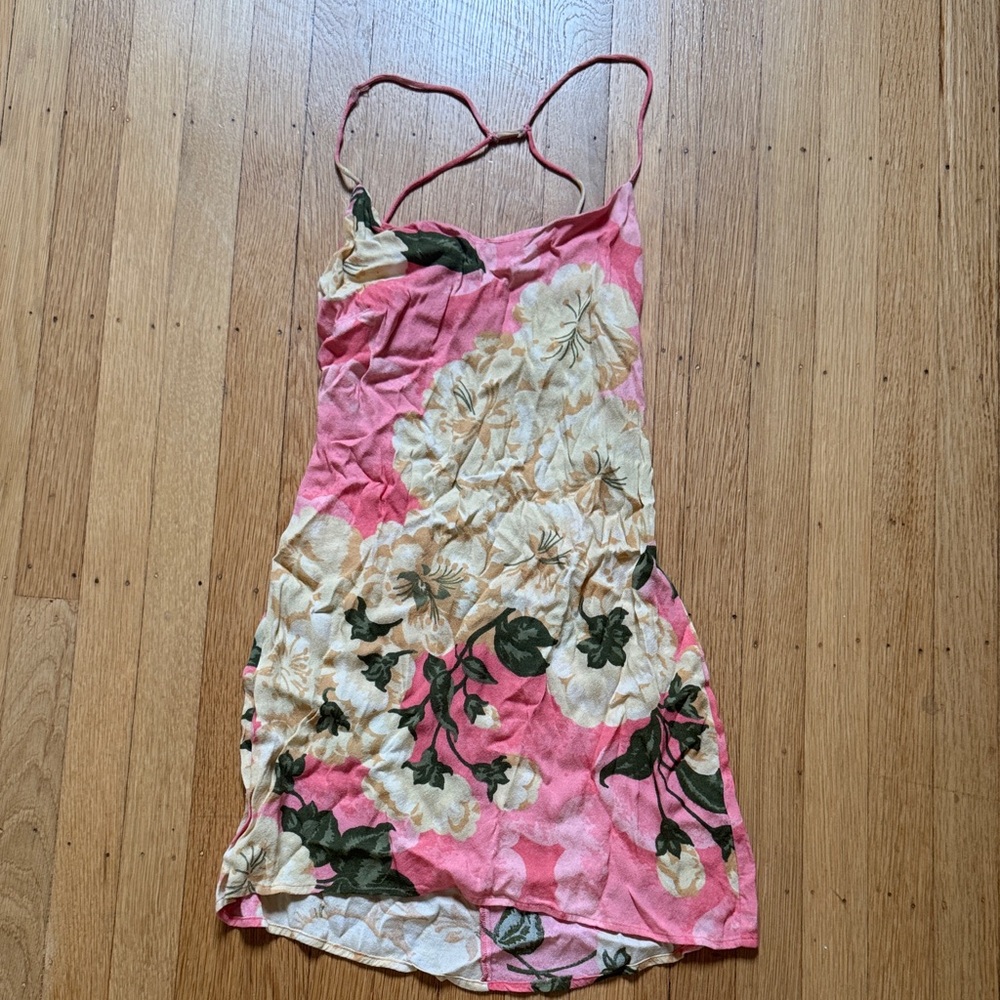 Reformation Hanoi Pink Mini Sundress